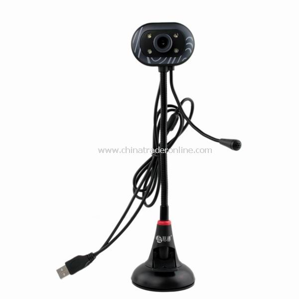 8.0 Mega pixel USB Digital PC Camera Webcam w/ Mic LED Light from China