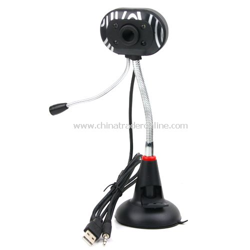 8.0 Mega pixel USB Digital PC Camera Webcam w/ Mic LED Light from China