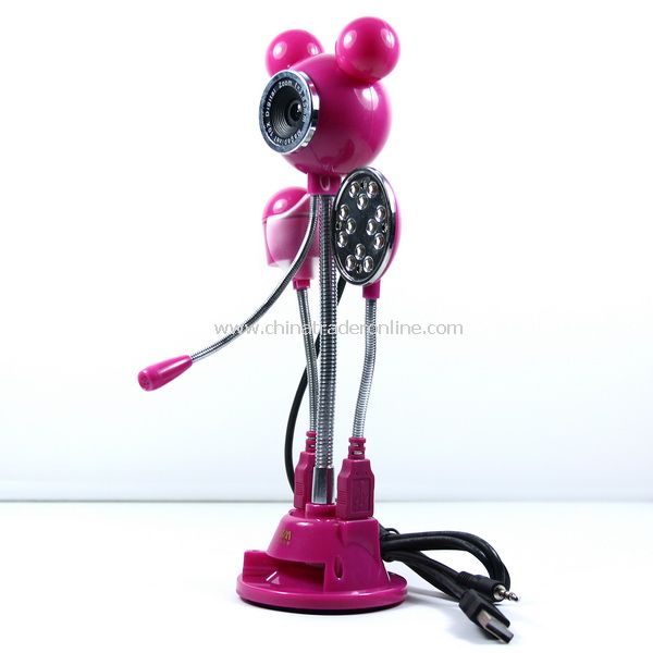 Mickey 5.0 MP USB PC CAMERA WEBCAM Led Light Cooler Fan from China