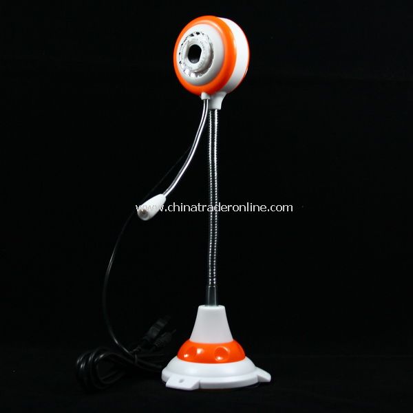 New 1.3 MP USB 2.0 PC Camera Webcam with Mic Orange from China