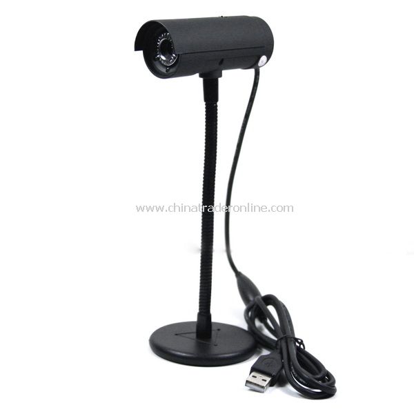 New 5.0 MP USB 2.0 Webcam PC Camera 5 LED Black from China