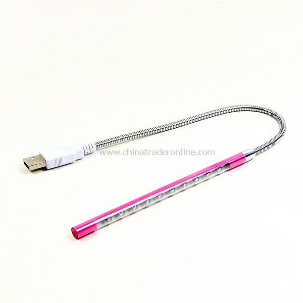 New Pink USB LEDs Light Bright Flexible Night Lamp For PC Notebook Laptop
