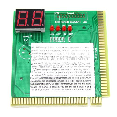 PC PCI/ISA MB Diagnostic Card Analyzer Tester POST New from China