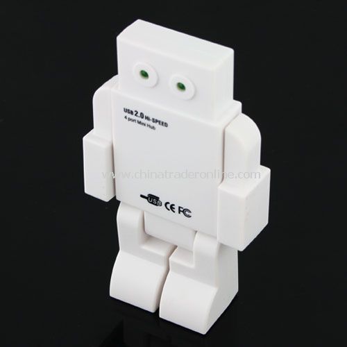 LED EYES ROBOT HUB(white） from China