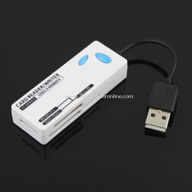 New USB 2.0 Multi Memory Card Reader TF/SD/MMC/SD-HC/MS from China