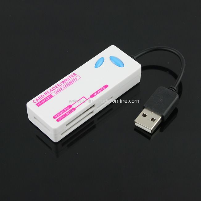 New USB 2.2 Multi Memory Card Reader TF/SD/MMC/SD-HC/MS