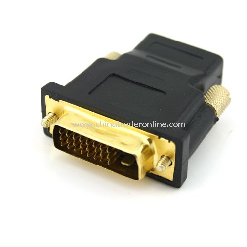 24 + 1 pin DVI Male to HDMI Female M-F Converter Adapter For HDTV