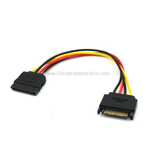 New SATA 15-pin to 15-pin Power Extension Cable from China