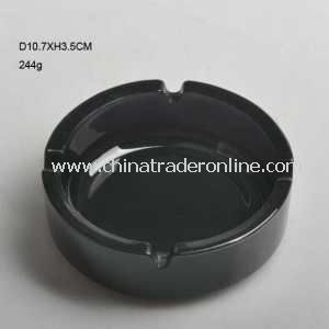 Black Color 4 Holes Glass Smoking Ashtray from China