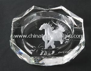 Crystal Glass Ashtray