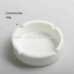 White Color 4 Holes Glass Smoking Ashtray