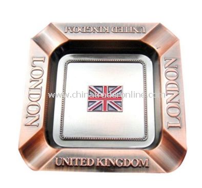 Square Zinc Alloy Ashtray from China