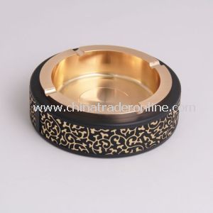 Luxury Ashtray with Leather, Cool Alloy Ashtray