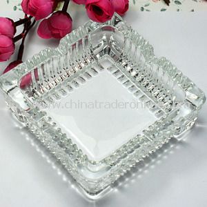 Unique Square Glass Ashtray from China