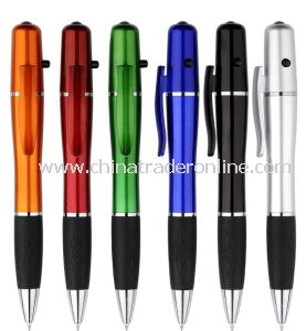 LED Ballpoint Pen with 1.5V Voltage, Made of Plastic