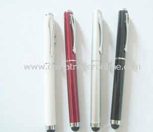 High Sensitive Stylus Touch Pen + Laser Pointer+LED Light for iPhone 5g 3G 3GS 4G 4s iPad 3 iPad Mini and More from China