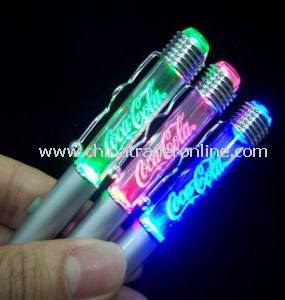 LED Light Logo Pen with Fancy and Glowing Features, Good for LED Pen Promotional Gifts