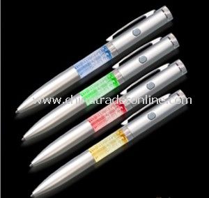 Novelty Delicate LED Pen, Made of Plastic, with Bottle on Middle, Available in Various Color, OEM Orders Are Welcome from China