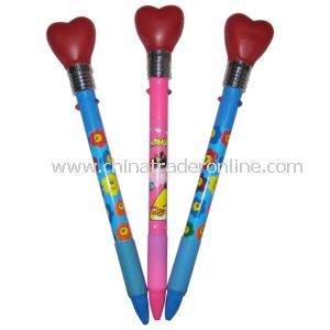 Shinning LED Light Pen, Cartoon Pen, Promotion Pen from China