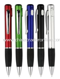 Two-in-One LED Light Plastic Ballpoint Pens for Promotions, with 1.5V Voltage (LH613)