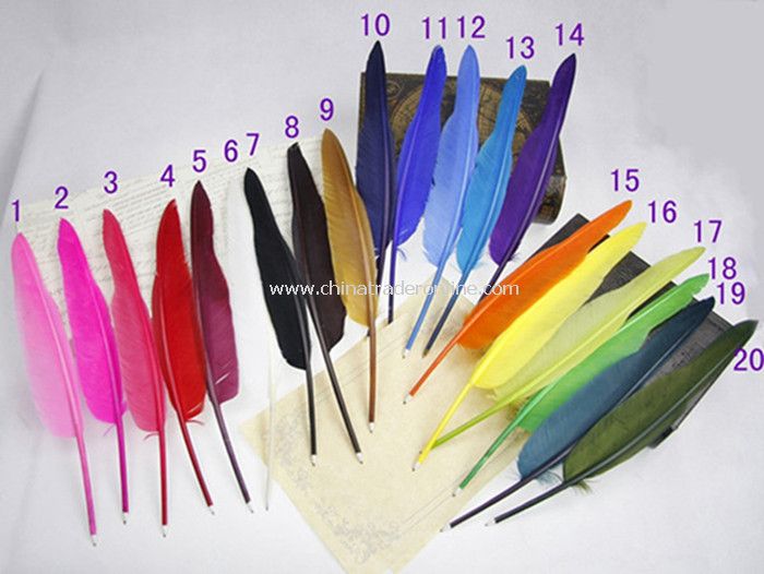 Promotional Goose Feather Pen from China