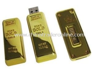 Gold Bar USB Flash Memory for USB Gift