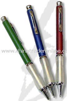 Metal Ball Pen with Rubber Grip from China