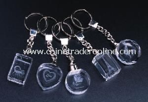 Crystal LED Keychain from China