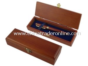 Elegant Solid Wood Stationery Pen Box