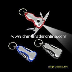 Multi Function Key Chain Tools with LED Torch