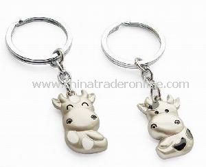 Metal Alloy Couple Keychain for Lovers