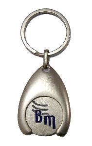 Metal Keychain with Coin for Promotion