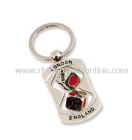 London Souvenir Metal Keychain with Spinner from China