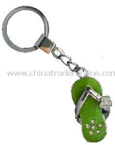 Metal Chain Keychain with Shiny Stones from China