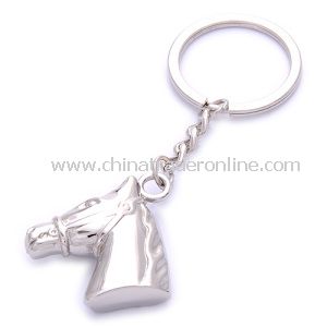 Promotion 3D Zinc Alloy Metal Horse Keychain from China