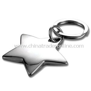 Promotional Gift Regular Star Metal Keychain from China