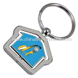 SGS Certified Metal Rotatable Keychain from China