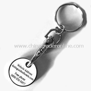 SGS Certified Metal Trolley Coin Keychain