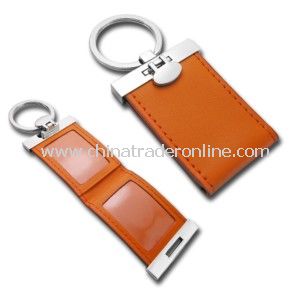 Leather Keychain with Photo Frame