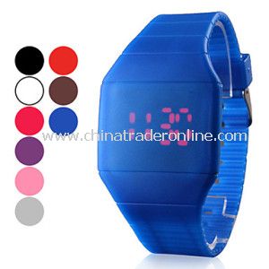 LED Silicone Touch Screen Watch from China