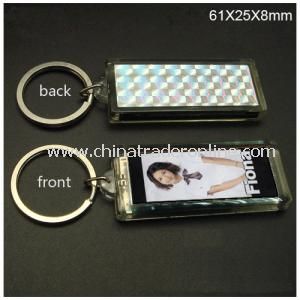 Promotional Single Flashing Solar Keychain from China