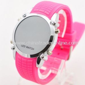 Fashion Unique Design Digital Colorful LED Light up Watches from China