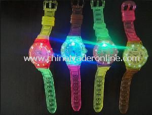 Changeable LED Laser Quartz Watch