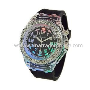 Custom LED Quartz Silicone Watch from China