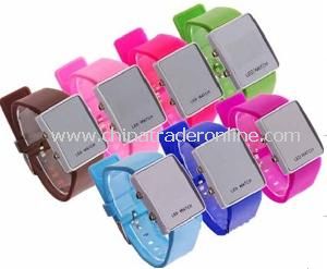 Mirror Face LED Watch from China