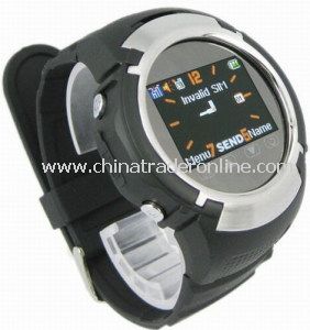 Mq222 Quad Band 1.33 Inch TFT LCD Touch Screen Mobile Phone Watch with Camera and FM from China