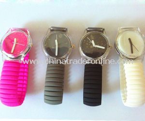 Promotional Kids Elastic Band Silicone Watch from China