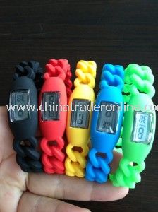 Silicone Digital Promotional Watch from China