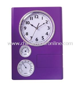 2013 Weather Station Wall Clocks with Temperture/Humidity from China