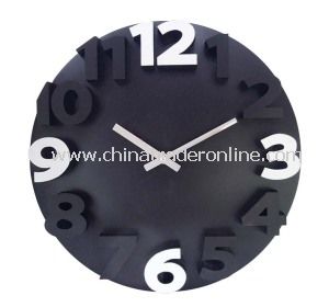 3D Plastic Wall Clock from China